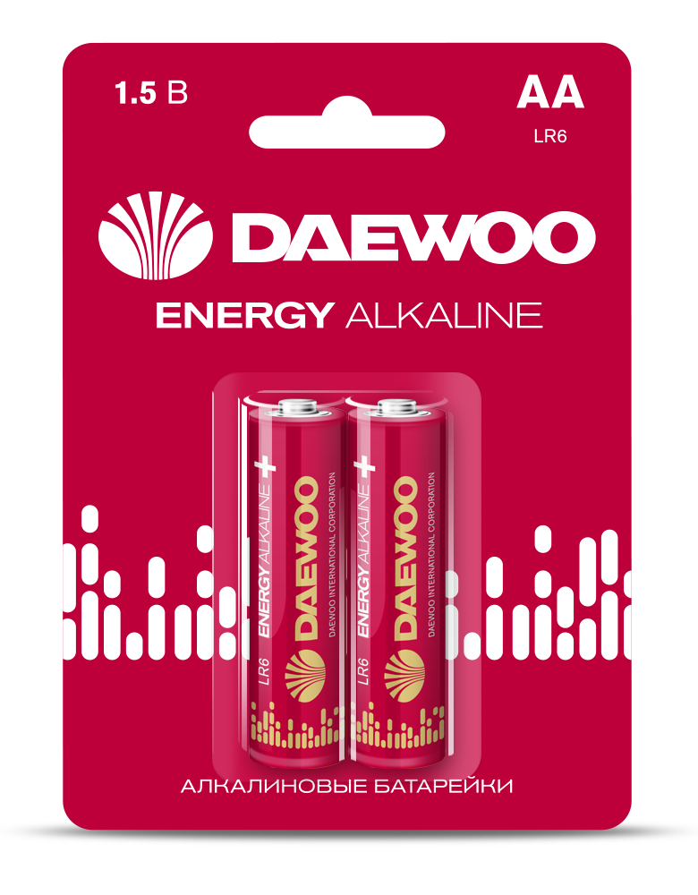 Батарейка DAEWOO Energy LR6 ВL2 (2/20)