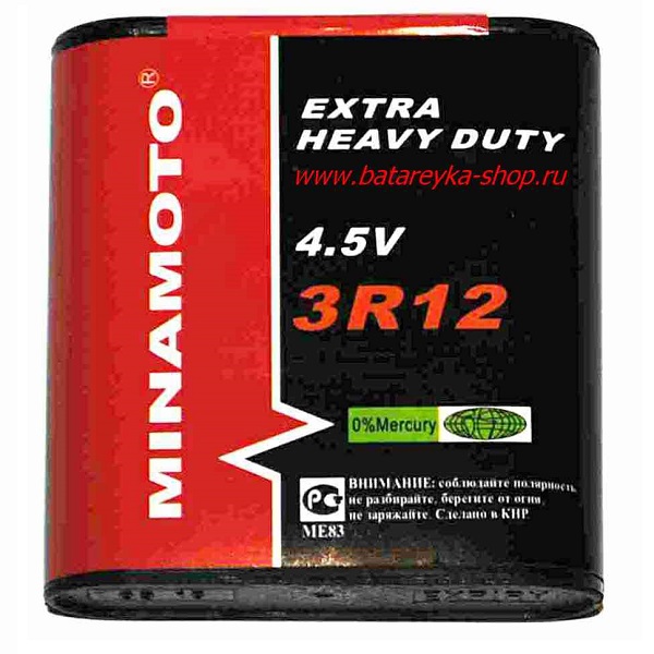 Батарейка MINAMOTO 3R12 SH1 4,5В