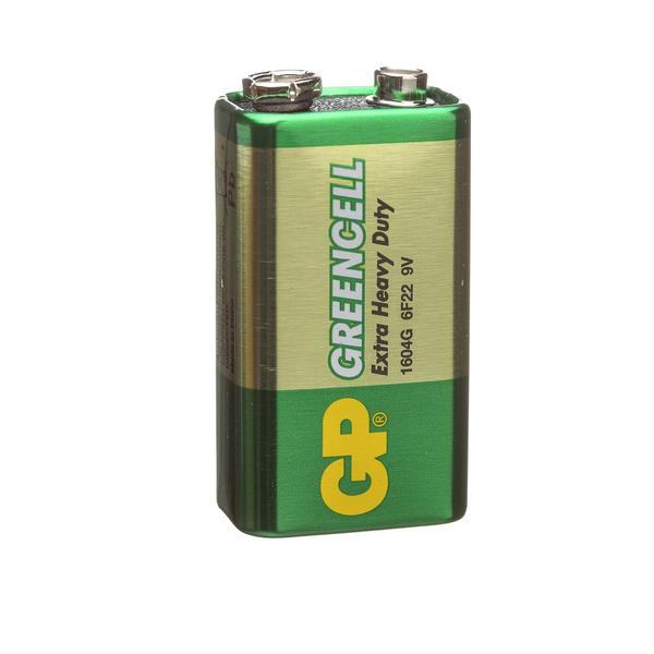Батарейка GP GreenCell 6F22 1604GLF-2CR1 9В Крона BL1 (1/10/200)