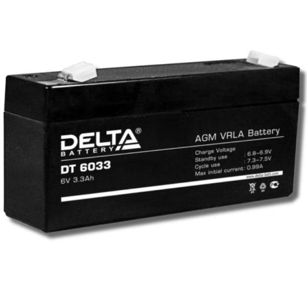 Аккумуляторная батарея DELTA DT 6033 6В 3,3Ач