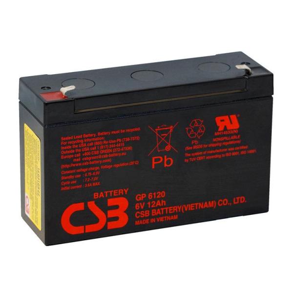 Аккумуляторная батарея CSB GP 6120 6В 12Ач