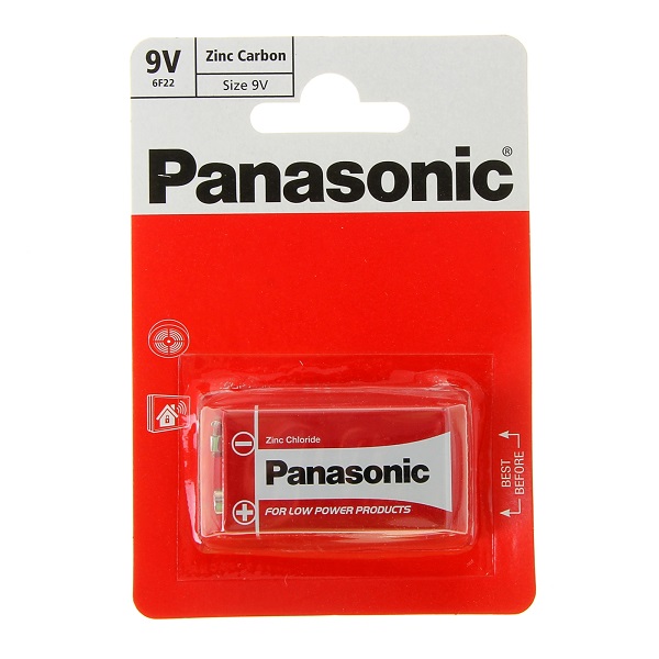 Батарейка PANASONIC ZincCarbon 6F22 ВР1 9В