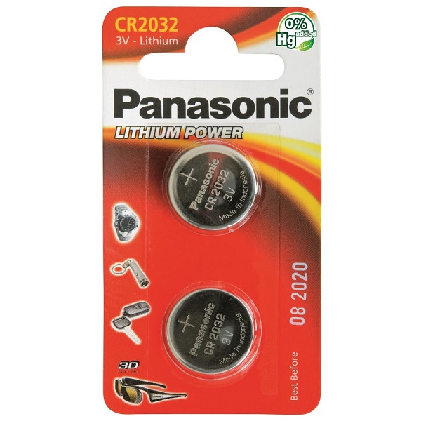 Батарейка PANASONIC Cell CR2032 BP2 3В