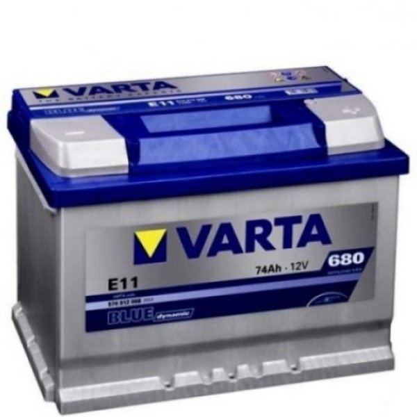 Авто аккумулятор VARTA Blue Dynamic E11 74Ач пуск.ток 680А тол.клеммы о.п. (119532)