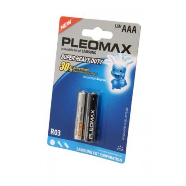 Батарейка Pleomax R03 BP2