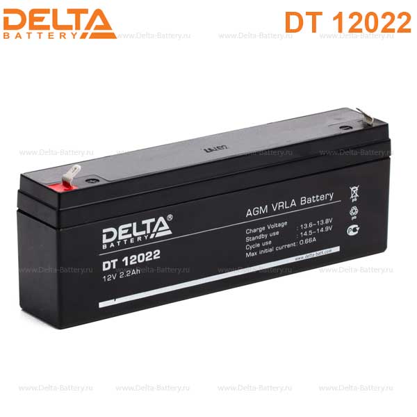 Аккумуляторная батарея DELTA DT 12022 12В 2,2Ач