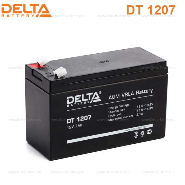 Аккумуляторная батарея DELTA DT 1207 12В 7Ач