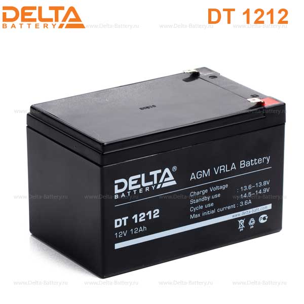 Аккумуляторная батарея DELTA DT 1212 12В 12Ач