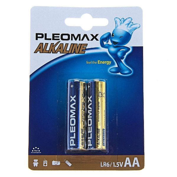 Батарейка Pleomax LR6 BP2 (С8046) (2/20/400)