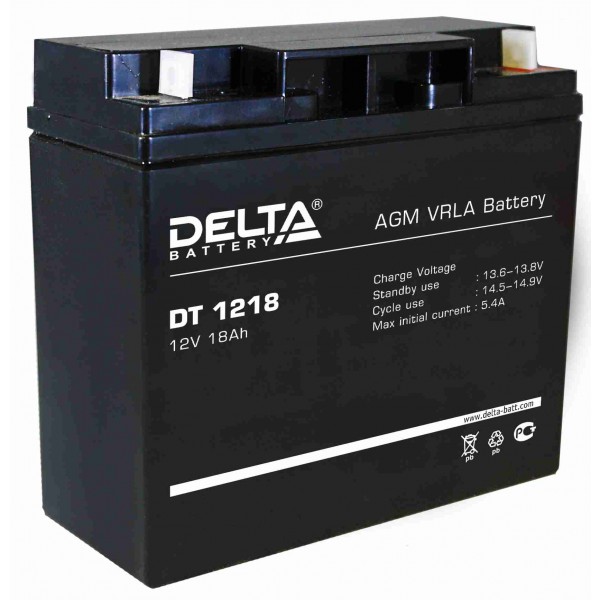 Аккумуляторная батарея DELTA DT 1218 12В 18Ач