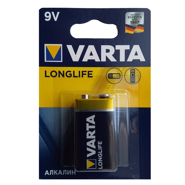 Батарейка VARTA Longlife 6LP3146  BP1 9В (6LR61) (847273)