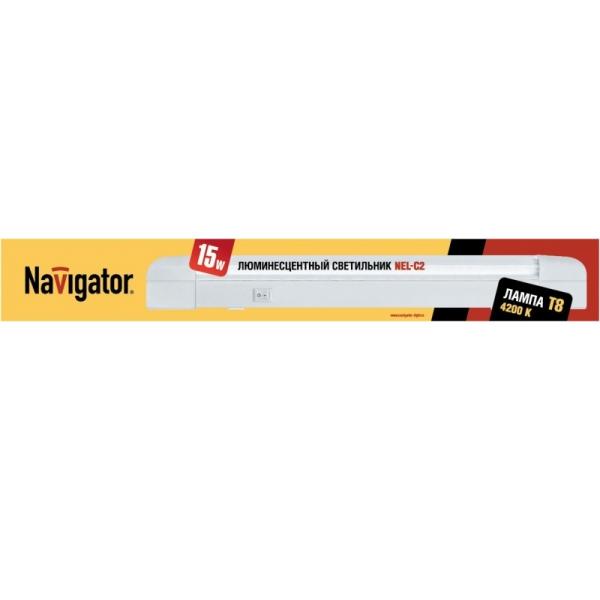 Светильник Navigator NEL-C2-E115-T8-840 WH люм. закр. без шнура ** !