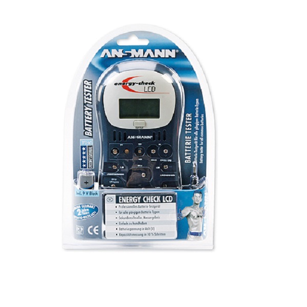 Тестер ANSMANN tester Energy Chek LCD для батареек BP1