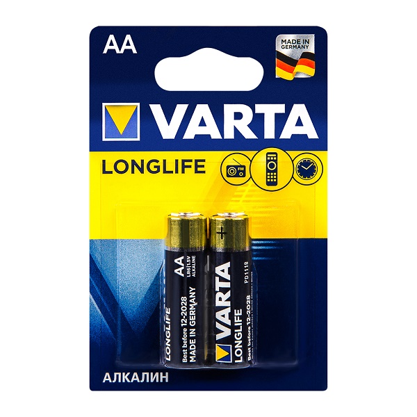 Батарейка VARTA Longlife LR6 BP2 (847112)