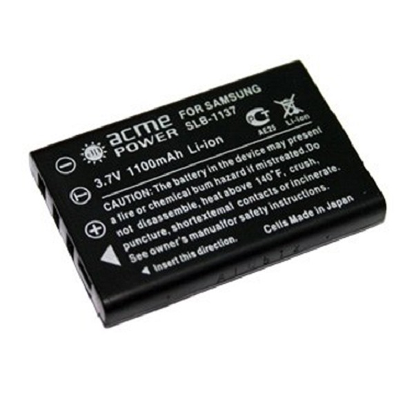 Аккумулятор фото/видео AcmePower SLB-1137 3,7В 1050мАч Li-ion, аналог Pentax D-LI2, FUJI NP-60