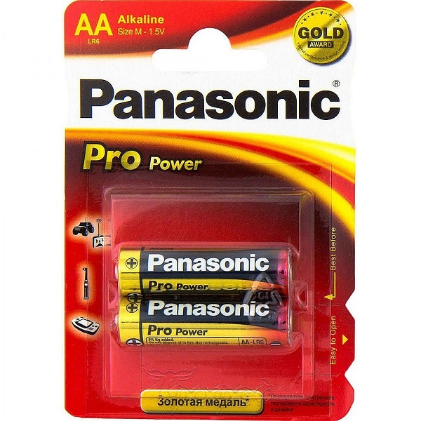 Батарейка PANASONIC PRO Power LR6 BP2