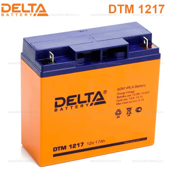 Аккумуляторная батарея DELTA DTM 1217 12В 17Ач 