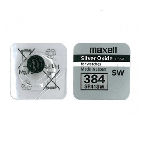 Батарейка MAXELL 384 SR41SW часовая