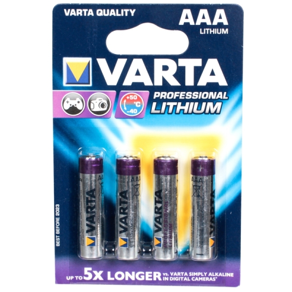 Батарейка VARTA Professional LR03 BP4