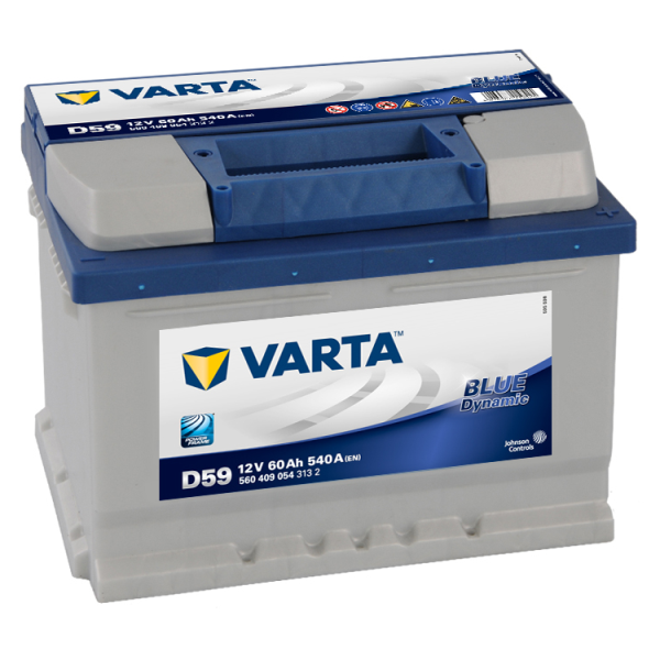 Авто аккумулятор VARTA Blue Dynamic D59 60Ач пуск.ток 540А тол.клеммы о.п. (119525/119523)