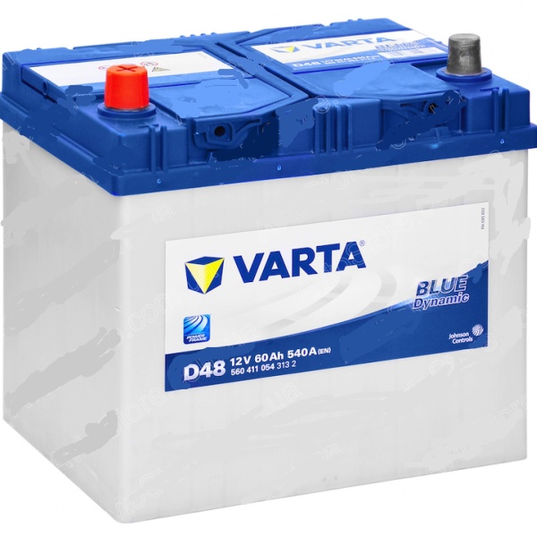 Авто аккумулятор VARTA Blue Dynamic D48 60Ач пуск.ток 540А рос. (119686)