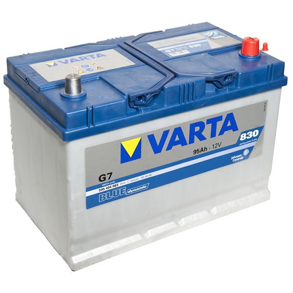 Авто аккумулятор VARTA Blue Dynamic G7 95Ач пуск.ток 830А евр. (119716)