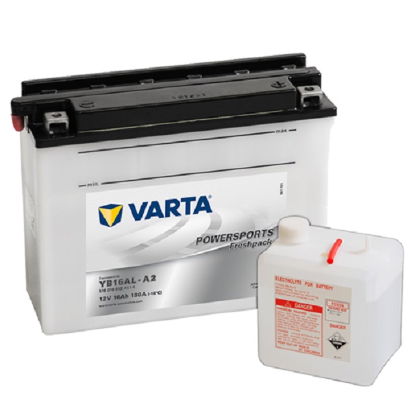 Мото аккумулятор VARTA POWERSPORTS Freshpack 16Ач пуск.ток 180А о.п. YB16AL-A2 (CB16AL-A2) (140536)