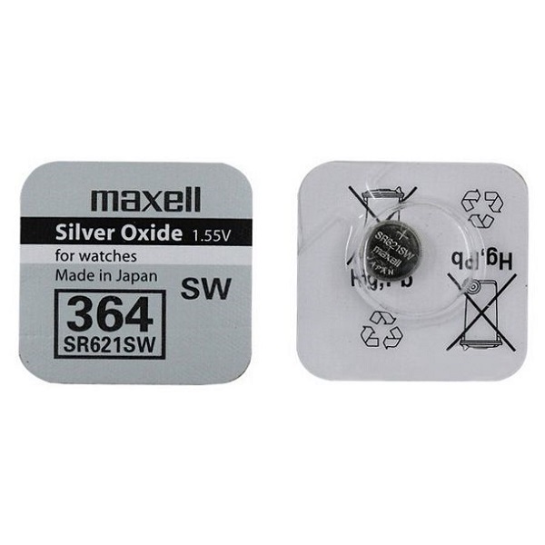 Батарейка MAXELL 364 SR621SW G1 часовая