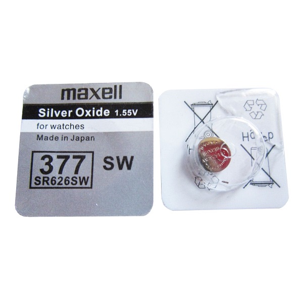 Батарейка MAXELL 377 SR-626SW часовая (1/10)