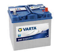 Авто аккумулятор VARTA Blue Dynamic D47 60Ач пуск.ток 540А тол.клеммы о.п. (119679)