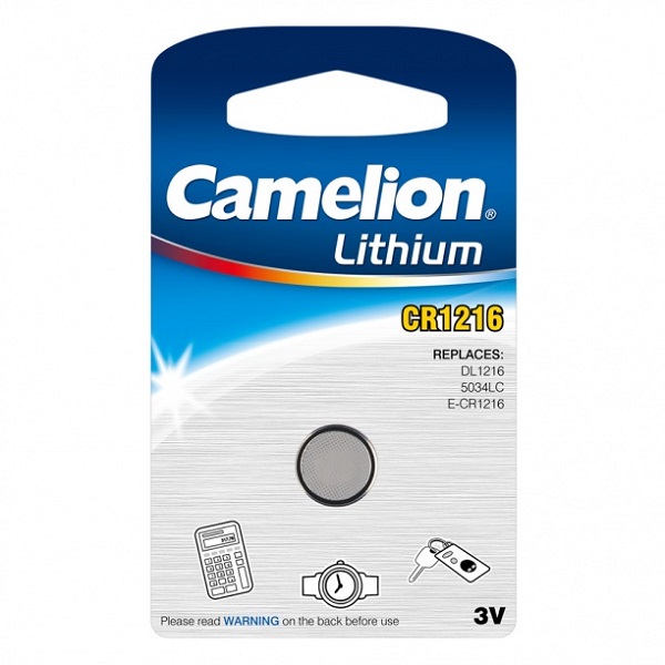 Батарейка Camelion Lithium CR1216 BP1 3В