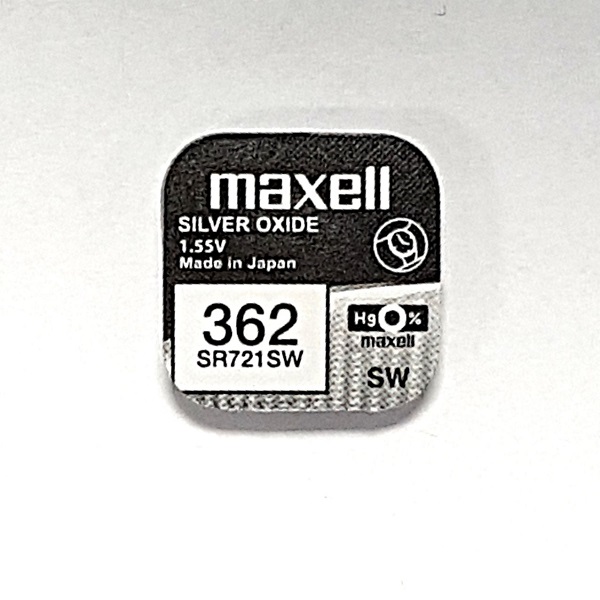 Батарейка MAXELL 362 SR-721SW SR58 часовая (1/10)
