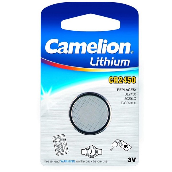 Батарейка Camelion Lithium CR2450 BP1 3В