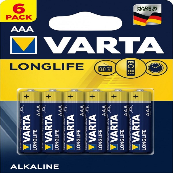 Батарейка VARTA Longlife LR03 BP6 (851614)