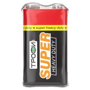 Батарейка ТРОФИ 6F22 1S SUPER HEAVY DUTY ZINC (С33717) (1/10/500)