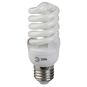 Лампа ЭРА F-SP 15Вт 842 E27 энергосб. люм. компакт. спираль (30766)