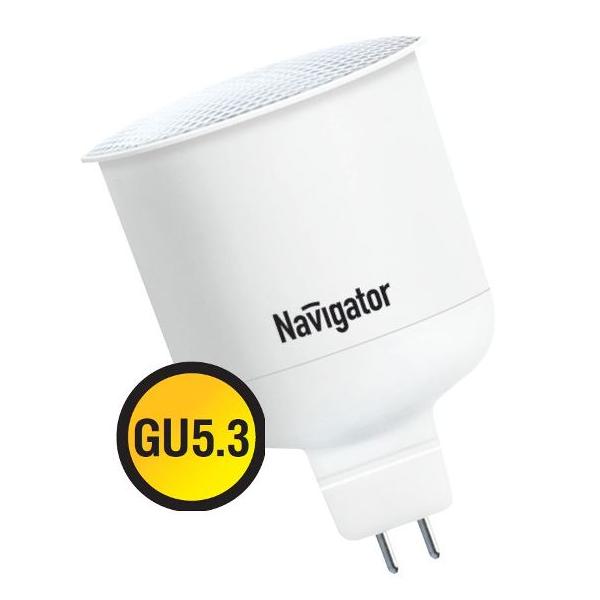 Лампа Navigator NCL-MR16 7Вт GU5.3 830 230В энергосб. люм. компакт* !