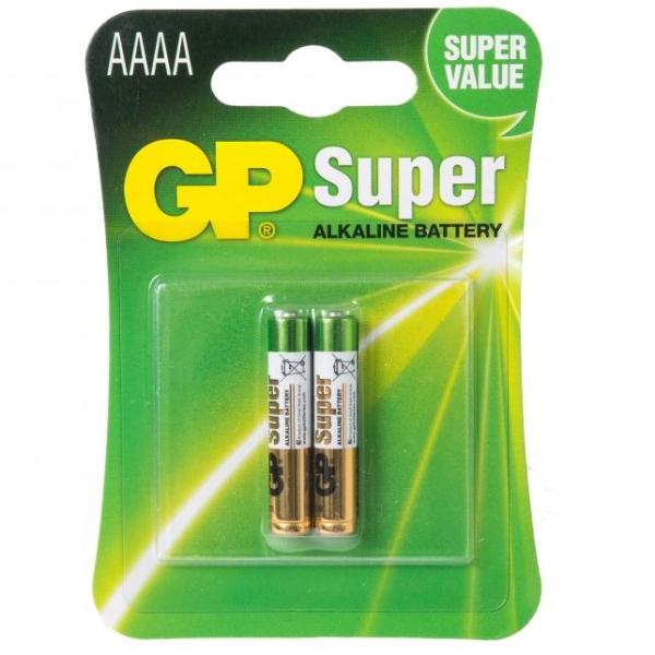 Батарейка GP Super Alkaline AAAA 25А-2CR2 4LR8D425 BP2 (2/20/160)