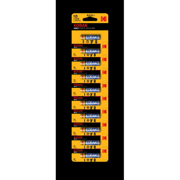 Батарейка KODAK MAX SUPER Alkaline LR03 BP10 (Б0005125) (10/100)