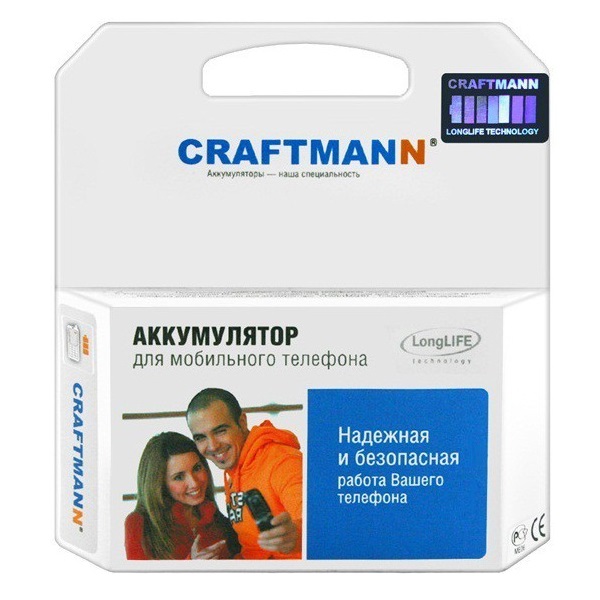 Аккумулятор CRAFTMANN для Sony-Ericsson U5i Li-Ion 1250mAh EP500