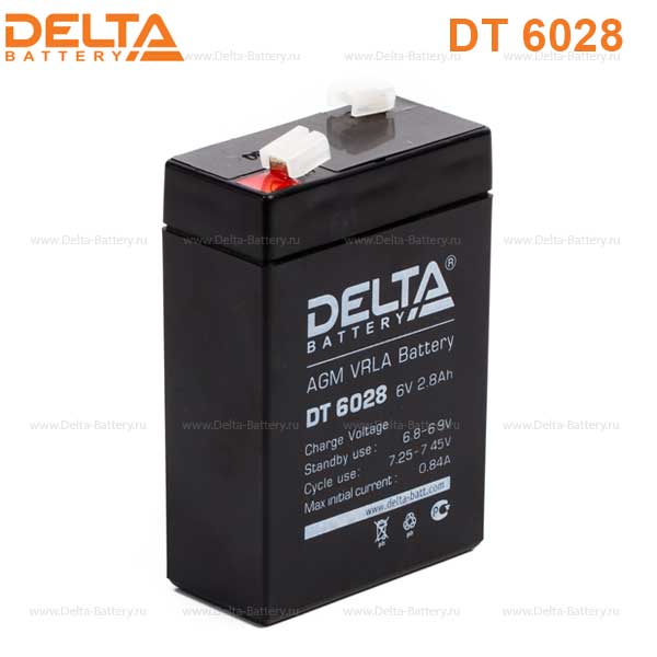 Аккумуляторная батарея DELTA DT 6028 6В 2,8Ач 