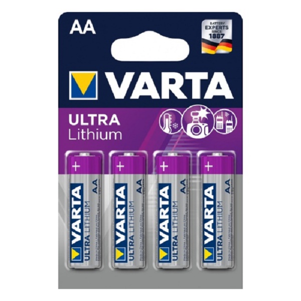 Батарейка VARTA Ultra Lithium LR6 BP4 (680511)