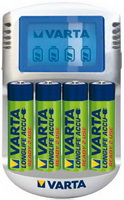 Зарядное ус-во VARTA Power Play LCD +4хАА 2700мАч +12В адаптер USB