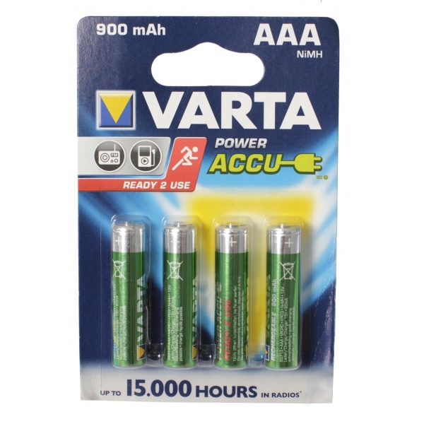 Аккумулятор VARTA AAA  900мАч Ready2Use BP2