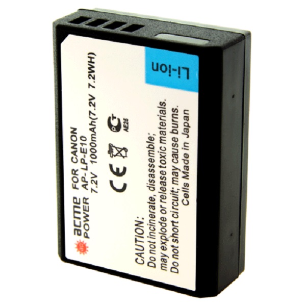 Аккумулятор фото/видео AcmePower LP-E10 7,2В 1000мАч Li-ion для Canon EOS 1100D
