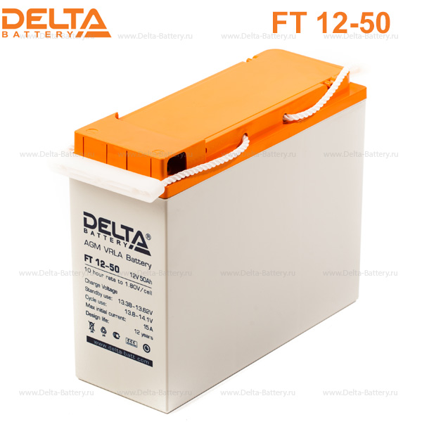 Аккумуляторная батарея DELTA FT 12- 50 12В 50Ач 10лет