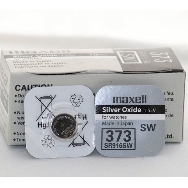 Батарейка MAXELL 373 SR-916SW часовая (1/10) 