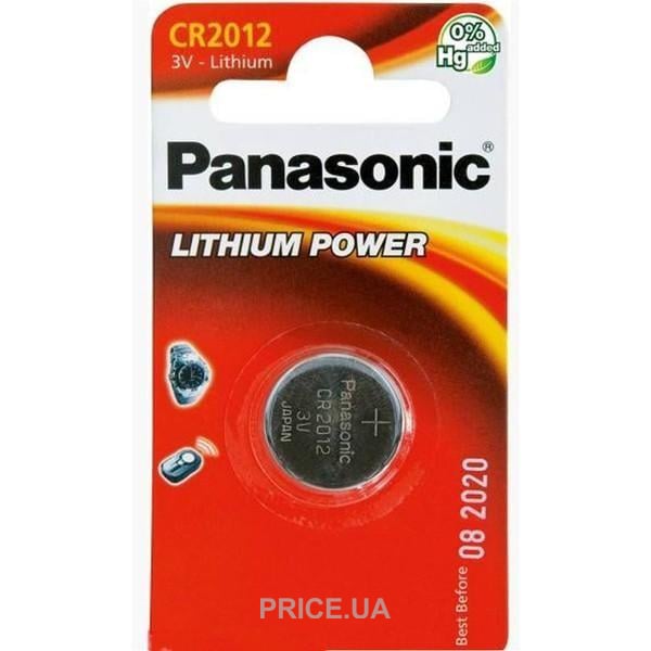 Батарейка PANASONIC Cell CR2012 BP1 3В (1/12)