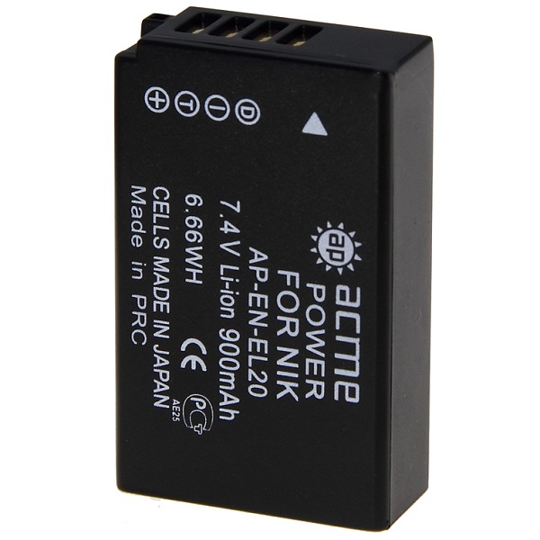 Аккумулятор фото/видео AcmePower EN-EL20 (7.4В 900мАч Li-ion)