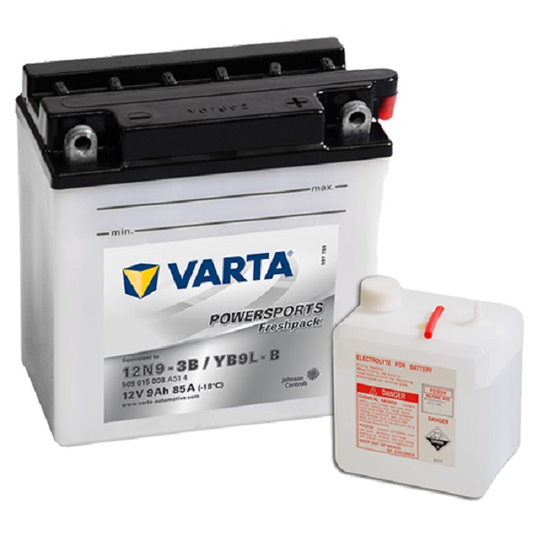 Мото аккумулятор VARTA POWERSPORTS Freshpack  9Ач пуск.ток 85А 12N9-3B (140451)